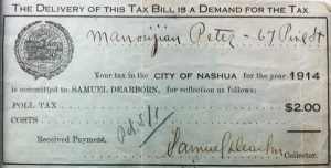 Peter Manoogian's Poll Tax